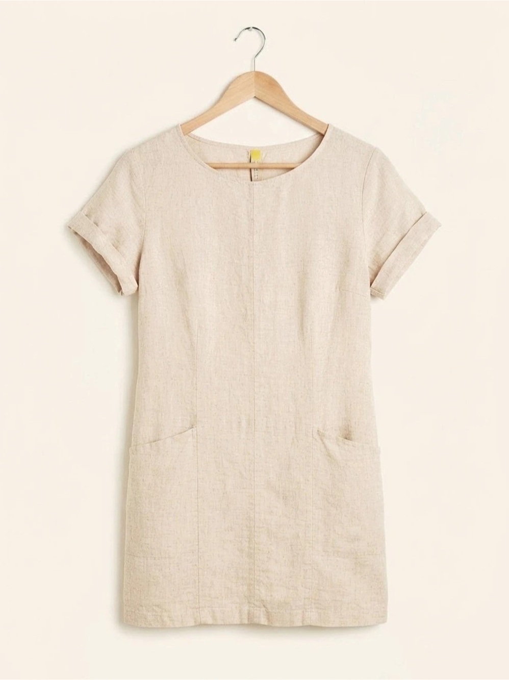 Free People Endless Shore Linen Dress Mini Beige XS